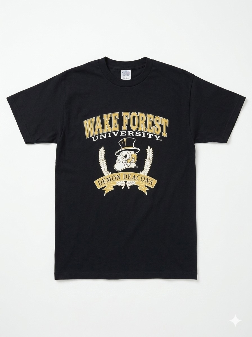 Wake Forest University Demon Deacons Black Graphic Tee